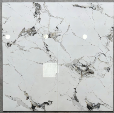 52317 Modern Gloss Full-Body Marble Tile – 600x1200mm (Free Pattern)